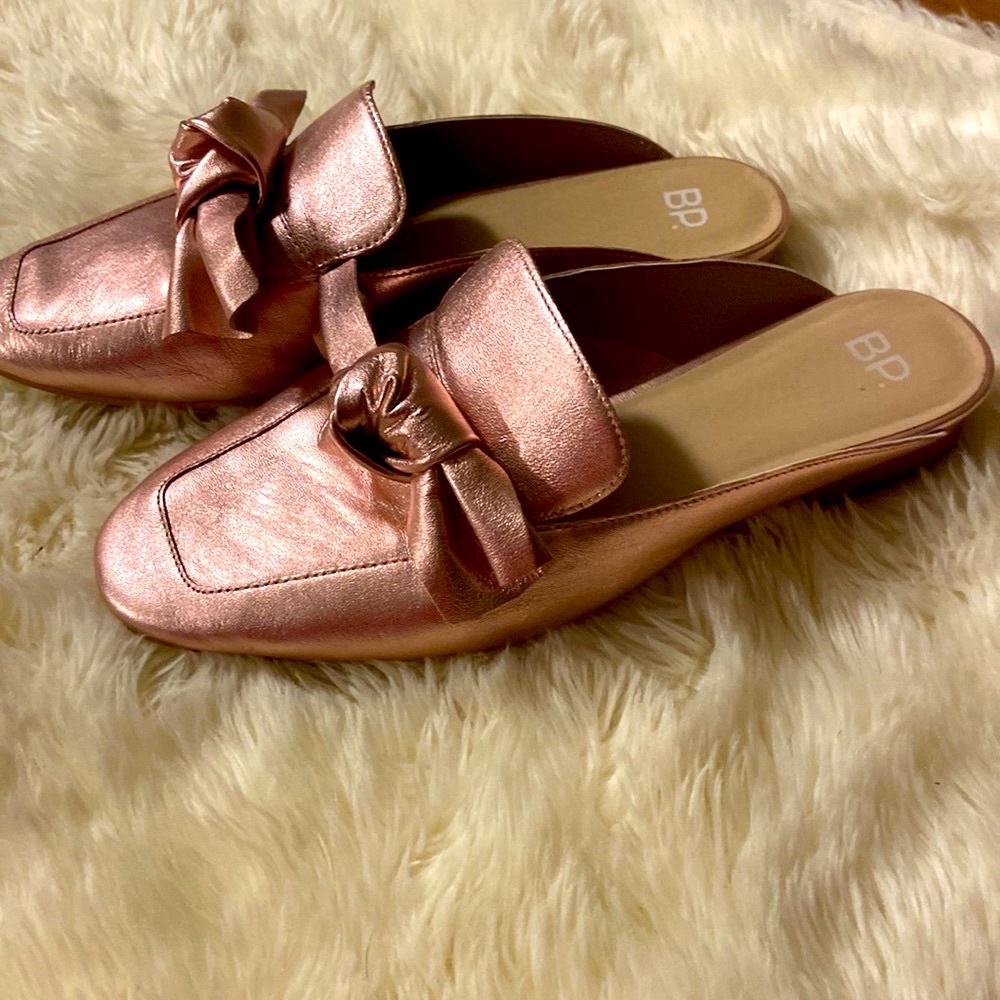 BP slides, size 8.5, excellent condition, worn once